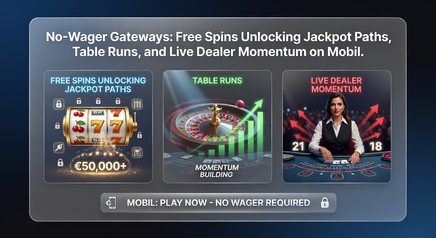 Mobiele interface met live dealer roulette en jackpot meter die oplicht door no-wager free spins