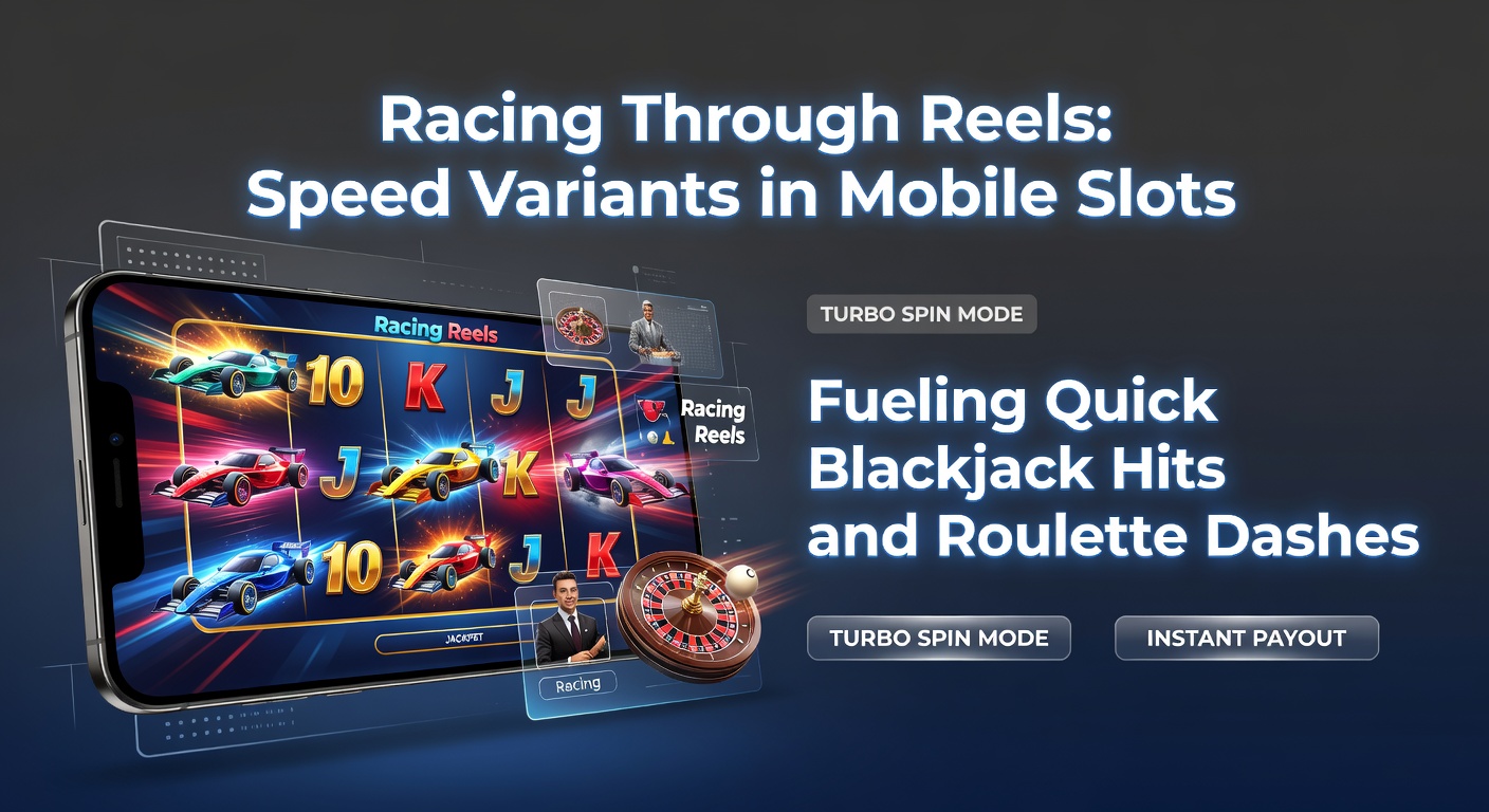 Snelle mobiele slotrollen die overgaan in dynamische blackjack- en roulette-actie op een smartphone-scherm