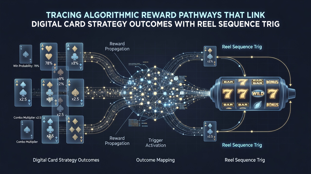 Visualisatie van reel-sequentie triggers gekoppeld aan kaartstrategieën op mobiele platforms